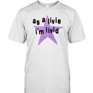Olivia Rodrigo As A Live Im Livid Graphic Tee Pop Music Fan Gift Casual Shirt 17